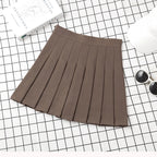 Women's High Waist Skirt For School Girl Uniform