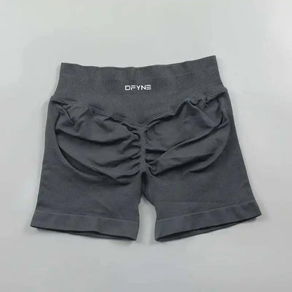 Yoga Seamless Scrunch Bum Workout Gym Booty Stretch Running Shorts